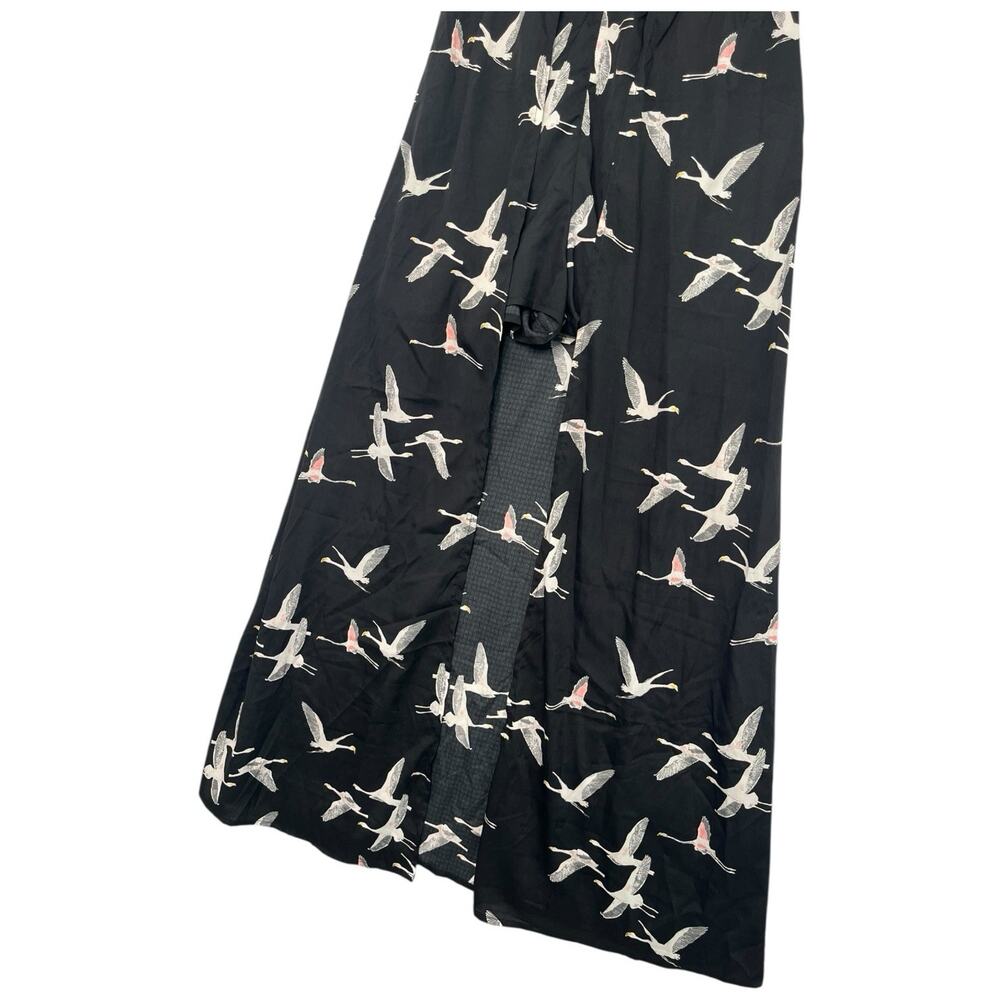 Band Of Gypsies Romper Maxi Dress Womens Small Blue Bird Boho Festival Flowy - Picture 3 of 13